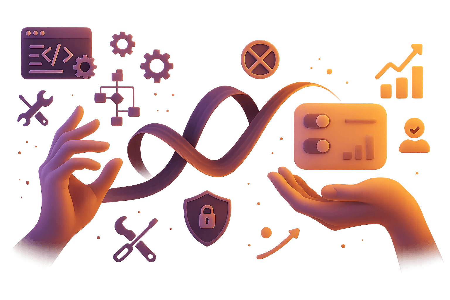 Ilustración de una llave simbolizando la propiedad del código.