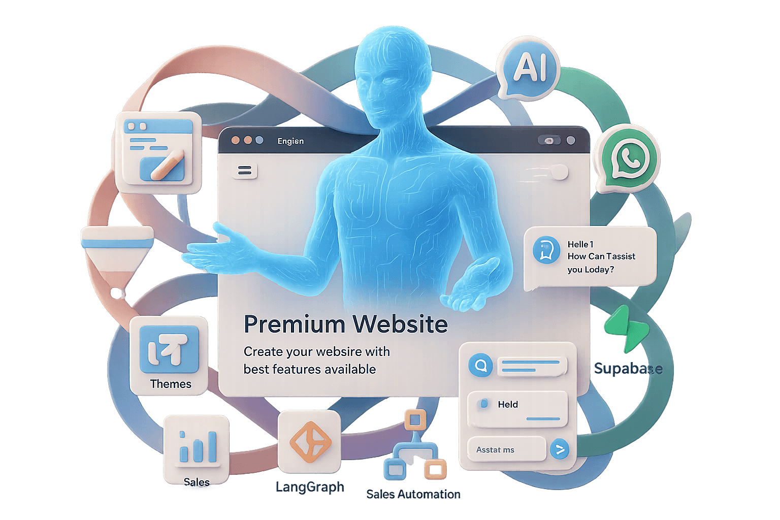 Visualización del paquete completo de Digital Twin