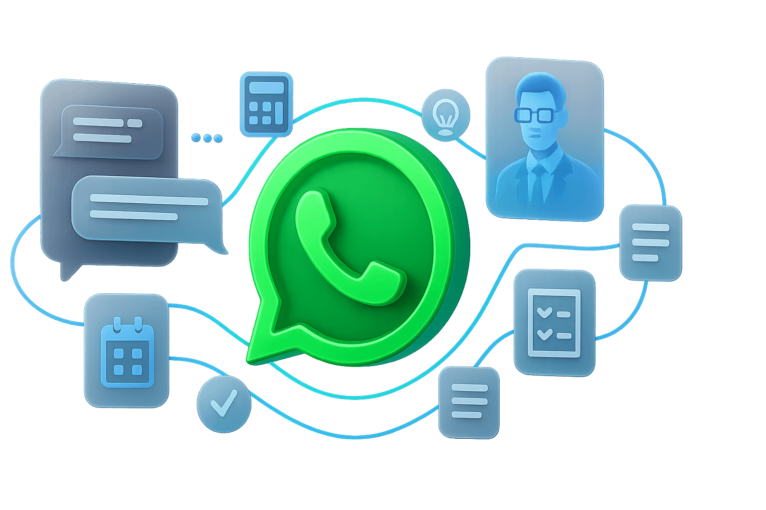 Ilustración del contacto por WhatsApp